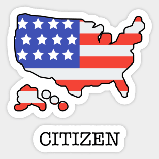 American Citizen Sticker